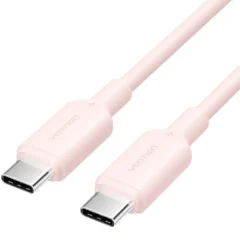 Vention TRCPF USB-C Macho 2.0 - USB-C Macho Hasta 60W 480Mbps 1m Rosa
