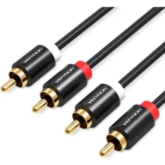 Vention VAB-R06-B300 2x RCA Macho - 2x RCA Macho 3m Negro