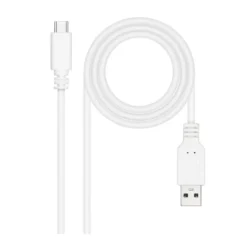 Nanocable Cable USB 2.0 3A USB-C-M/M 1.5M Blanco