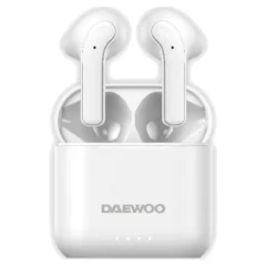 Daewoo DW2021 Auriculares BT con estuche de carga Autonomía 5h Blancos
