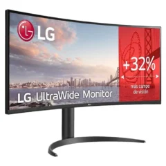 LG 34WR55QK-B Monitor Profesional Ultrapanorámico Curvo 34" WQHD Regulable Negro