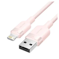 Vention LANBH USB Macho - Lightning Macho 480Mbps 1m Rosa