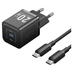 Vention TZ-FEPB0-EU-01 Cargador Gan de Pared 1xUSB-C + Cable USB-C 20W