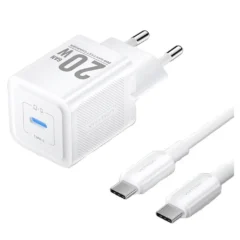 Vention TZ-FEPW0-EU-01 Cargador Gan de Pared 1xUSB-C + Cable USB-C 20W