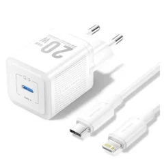 Vention TZ-FEPW0-EU-02 Cargador Gan de Pared 1xUSB-C + Cable Lightning 20W