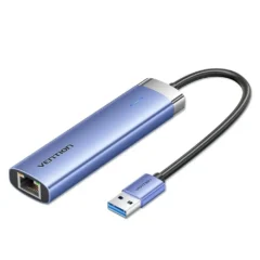 Vention TGFSB Hub USB 3.0 3xUSB 1xRJ45 1xUSB-C PD