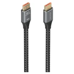 Aisens A158-0901 DisplayPort 2.1 16K Macho - DisplayPort Macho 80Gbps 1m Negro