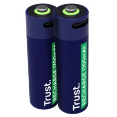 Trust 25584 Pack de 2 Pilas AA Recargables