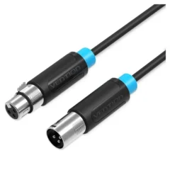 Vention BBFBH Cable Estéreo XLR Macho - XLR Hembra 2m Negro