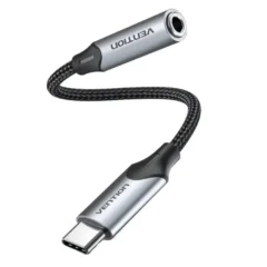 Vention BGMHF Jack 3.5 Hembra - USB Tipo-C Macho 1m Gris