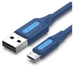 Vention COLLH USB Macho - MicroUSB Macho Hasta 60W 480Mbps 2m Azul