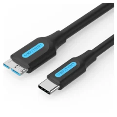 Vention CQABD microUSB Macho - USB-C Macho 5Gbps 50cm Negro