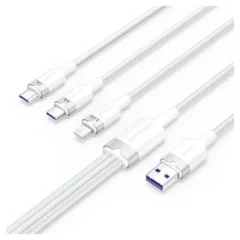 Vention CTRWG USB-C Macho - MicroUSB Macho - Lightning Macho 1.5m Blanco