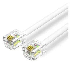 Vention IQBWI Cable de Teléfono RJ11 6P4C 3m Blanco