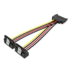 Vention KDBBB Cable Alimentación SATA Macho - 2x SATA Hembra 15cm Negro