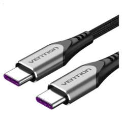 Vention TAEHG USB-C Macho - USB-C Macho Hasta 100W 480Mbps 1.5m Gris