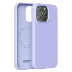 Vention KUDV0-40 Funda Silicona con Magsafe Compatible con iPhone 13 Pro Max Morada