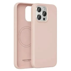 Vention KUEP0-40 Funda Silicona con Magsafe Compatible con iPhone 14 Pro Max Rosa
