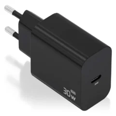 Aisens A110-0941 Cargador de Pared GaN 1xUSB-C 30W Negro