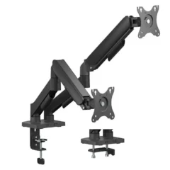 Aisens DT32TSR-357 Soporte de Mesa con Contrapeso para 2 Monitores Giratorio Inclinable hasta 9kg