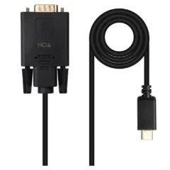 Nanocable 10.15.5202 Cable Conversor USB-C Macho -VGA Macho 1.8m Negro
