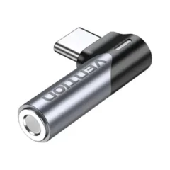 Vention BGWH0 Adaptador Audio Jack 3.5 Hembra - USB Tipo-C Macho Gris