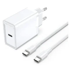 Vention FAHWF-EU Cargador de Pared 1xUSB-C + 2x Cable USB-C 25W